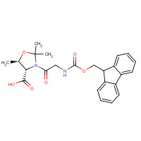 fmoc-gly-thr(psi me,me pro)-oh (CAS: 1262308-49-5) - Chemical Structure and Molecular Formula 