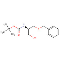 (R)-(+)-3-Benzyloxy-2-(Boc-amino)-1-propanol (CAS: 127559-33-5) - Chemical Structure and Molecular Formula 