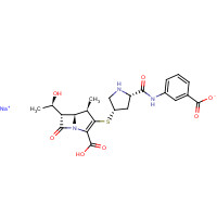 Ertapenem sodium (CAS: 153773-82-1) - Chemical Structure and Molecular Formula 