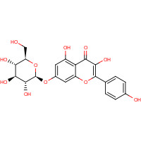 Kaempferol 7-b-D-glucopyranoside (CAS: 16290-07-6) - Chemical Structure and Molecular Formula 