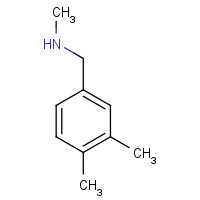 N-METHYL-3,4-DIMETHYLBENZYLAMINE (CAS: 165741-71-9) - Chemical Structure and Molecular Formula 