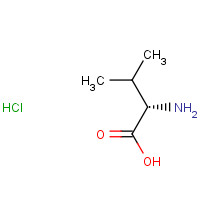 L-Valine hydrochloride (CAS: 17498-50-9) - Chemical Structure and Molecular Formula 