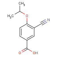 3-cyano-4-isopropoxybenzoic acid (CAS: 258273-31-3) - Chemical Structure and Molecular Formula 