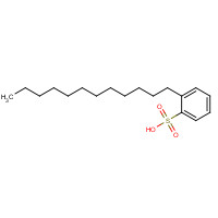 2-DODECYLBENZENESULFONIC ACID (CAS: 27176-87-0) - Chemical Structure and Molecular Formula 