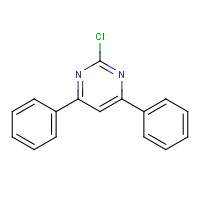 2-chloro-4,6-diphenylpyrimidine (CAS: 2915-16-4) - Chemical Structure and Molecular Formula 