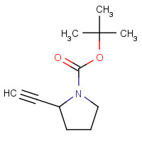 1-Boc-2-Ethynylpyrrolidine (CAS: 316141-37-4) - Chemical Structure and Molecular Formula 