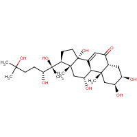 Turkesterone (CAS: 41451-87-0) - Chemical Structure and Molecular Formula 