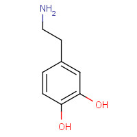 Dopamine (CAS: 51-61-6) - Chemical Structure and Molecular Formula 