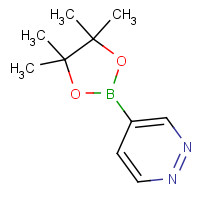 4-(4,4,5,5-tetramethyl-1,3,2-dioxaborolan-2-yl)pyridazine (CAS: 863422-41-7) - Chemical Structure and Molecular Formula 
