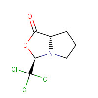 (3R,7aS)-3-(Trichloromethyl)tetrahydropyrrolo[1,2-c]oxazol-1(3H)-one (CAS: 97538-67-5) - Chemical Structure and Molecular Formula 