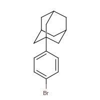 1-(4-Bromophenyl)adamantane (CAS: 2245-43-4) - Chemical Structure and Molecular Formula 