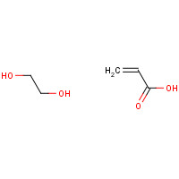 ethane-1,2-diol;prop-2-enoic acid (CAS: 26570-48-9) - Chemical Structure and Molecular Formula 