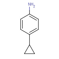 4-cyclopropylaniline (CAS: 3158-71-2) - Chemical Structure and Molecular Formula 