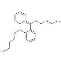 9,10-dibutoxyanthracene (CAS: 76275-14-4) - Chemical Structure and Molecular Formula 