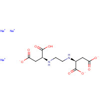trisodium;(2S)-2-[2-[[(1S)-1-carboxy-2-carboxylatoethyl]amino]ethylamino]butanedioate (CAS: 178949-82-1) - Chemical Structure and Molecular Formula 