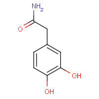 2-(3,4-dihydroxyphenyl)acetamide (CAS: 1129-53-9) - Chemical Structure and Molecular Formula 