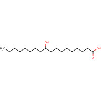10-hydroxyoctadecanoic acid (CAS: 638-26-6) - Chemical Structure and Molecular Formula 