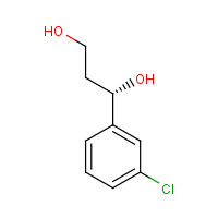 (S)-1-(3-Chlorophenyl)-1,3-propanediol (CAS: 625095-57-0) - Chemical Structure and Molecular Formula 