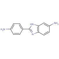 2-(4-aminophenyl)-3H-benzimidazol-5-amine (CAS: 7621-86-5) - Chemical Structure and Molecular Formula 