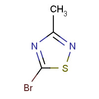 5-bromo-3-methyl-1,2,4-thiadiazole (CAS: 54681-68-4) - Chemical Structure and Molecular Formula 