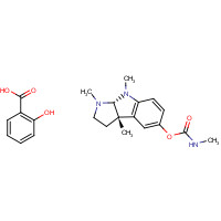 Eserine Salicylate (CAS: 57-64-7) - Chemical Structure and Molecular Formula 