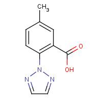 5-methyl-2-(triazol-2-yl)benzoic acid (CAS: 956317-36-5) - Chemical Structure and Molecular Formula 