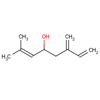 2-methyl-6-methylideneocta-2,7-dien-4-ol (CAS: 14434-41-4) - Chemical Structure and Molecular Formula 