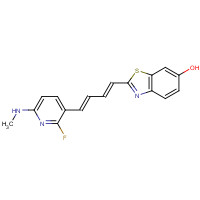 2-((1E,3E)-4-(2-fluoro-6-(methylamino)pyridin-3-yl)buta-1,3-dien-1-yl)benzo[d]thiazol-6-ol (CAS: 1565797-18-3) - Related Chemical Product