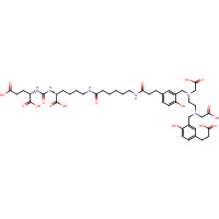 (3S,7S)-22-(3-(((2-((5-(2-carboxyethyl)-2-hydroxybenzyl)(carboxymethyl)amino)ethyl)(carboxymethyl)amino)methyl)-4-hydroxyphenyl)-5,13,20-trioxo-4,6,12,19-tetraazadocosane-1,3,7-tricarboxylic acid (CAS: 1366302-52-4) - Related Chemical Product