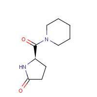 (5R)-5-(piperidine-1-carbonyl)pyrrolidin-2-one (CAS: 110958-19-5) - Chemical Structure and Molecular Formula 