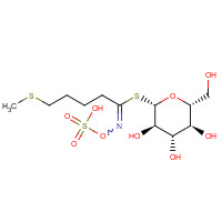 [(2S,3R,4S,5S,6R)-3,4,5-trihydroxy-6-(hydroxymethyl)oxan-2-yl] 5-methylsulfanyl-N-sulfooxypentanimidothioate (CAS: 21973-56-8) - Related Chemical Product