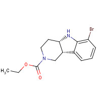 2H-Pyrido[4,3-b]indole-2-carboxylic acid, 6-bromo-1,3,4,4a,5,9b-hexahydro-, ethyl ester, (4aS,9bR)- (CAS: 1059630-08-8) - Related Chemical Product