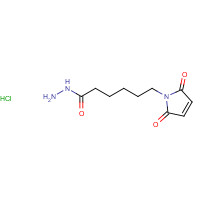 6-(2,5-dioxopyrrol-1-yl)hexanehydrazide hydrochloride (CAS: 175290-73-0) - Chemical Structure and Molecular Formula 