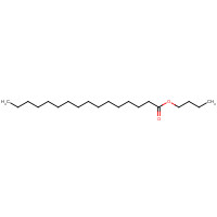 butyl hexadecanoate (CAS: 111-06-8) - Chemical Structure and Molecular Formula 