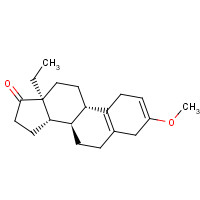 (8R,9S,13S,14S)-13-ethyl-3-methoxy-4,6,7,8,9,11,12,14,15,16-decahydro-1H-cyclopenta[a]phenanthren-17-one (CAS: 2322-77-2) - Chemical Structure and Molecular Formula 