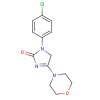 3-(4-chlorophenyl)-5-morpholin-4-yl-4H-imidazol-2-one (CAS: 188116-07-6) - Chemical Structure and Molecular Formula 