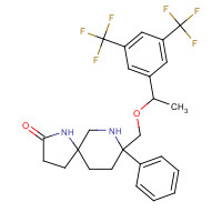 (5S,8S)-8-[[(1R)-1-[3,5-bis(trifluoromethyl)phenyl]ethoxy]methyl]-8-phenyl-1,9-diazaspiro[4.5]decan-2-one (CAS: 552292-08-7) - Related Chemical Product