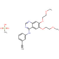 N-(3-ethynylphenyl)-6,7-bis(2-methoxyethoxy)quinazolin-4-amine;methanesulfonic acid (CAS: 248594-19-6) - Related Chemical Product