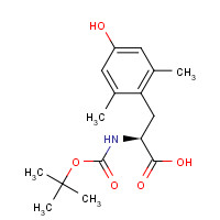 (2S)-3-(4-hydroxy-2,6-dimethylphenyl)-2-[(2-methylpropan-2-yl)oxycarbonylamino]propanoic acid (CAS: 99953-00-1) - Chemical Structure and Molecular Formula 