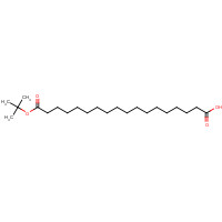 Octadecanedioic acid mono(1,1-dimethylethyl) ester (CAS: 843666-40-0) - Chemical Structure and Molecular Formula 