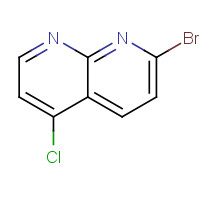 2-bromo-5-chloro-1,8-naphthyridine (CAS: 1260862-24-5) - Chemical Structure and Molecular Formula 