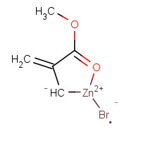 Zinc, bromo[2-(methoxycarbonyl)-2-propenyl]- (9CI) (CAS: 87981-98-4) - Chemical Structure and Molecular Formula 