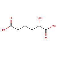 2-hydroxyadipic acid (CAS: 18294-85-4) - Chemical Structure and Molecular Formula 