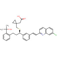 Montelukast (CAS: 158966-92-8) - Chemical Structure and Molecular Formula 