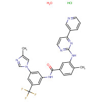 Nilotinib HCl (CAS: 923288-90-8) - Chemical Structure and Molecular Formula 