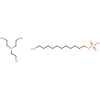 Tri-ethanolamine Lauryl Sulfate (CAS: 139-96-8) - Chemical Structure and Molecular Formula 