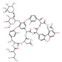 vancomycin (CAS: 1404-90-6) - Chemical Structure and Molecular Formula 