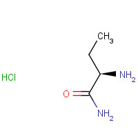 (R)-2-Aminobutanamide hydrochloride (CAS: 103765-03-3) - Chemical Structure and Molecular Formula 