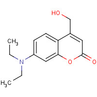 7-(Diethylamino)-4-(hydroxymethyl)-2H-chromen-2-one (CAS: 54711-38-5) - Chemical Structure and Molecular Formula 