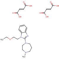 Emedastine Difumarate (CAS: 87233-62-3) - Chemical Structure and Molecular Formula 